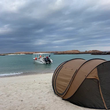 Mascate: campeggio notturno in spiaggia e cena barbecue