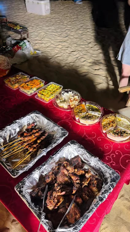 Mascate: campeggio notturno in spiaggia e cena barbecue