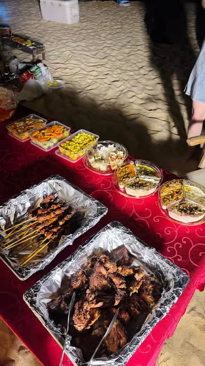 Mascate: campeggio notturno in spiaggia e cena barbecue