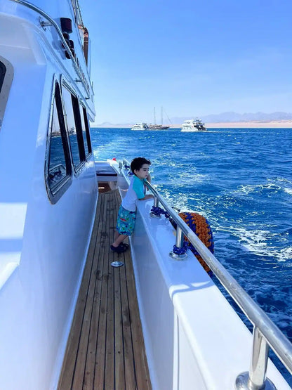 シャルム・エル・シェイク：ラグジュアリーヨットで行くラス・モハメッド＆ホワイトアイランドシュノーケリングツアー