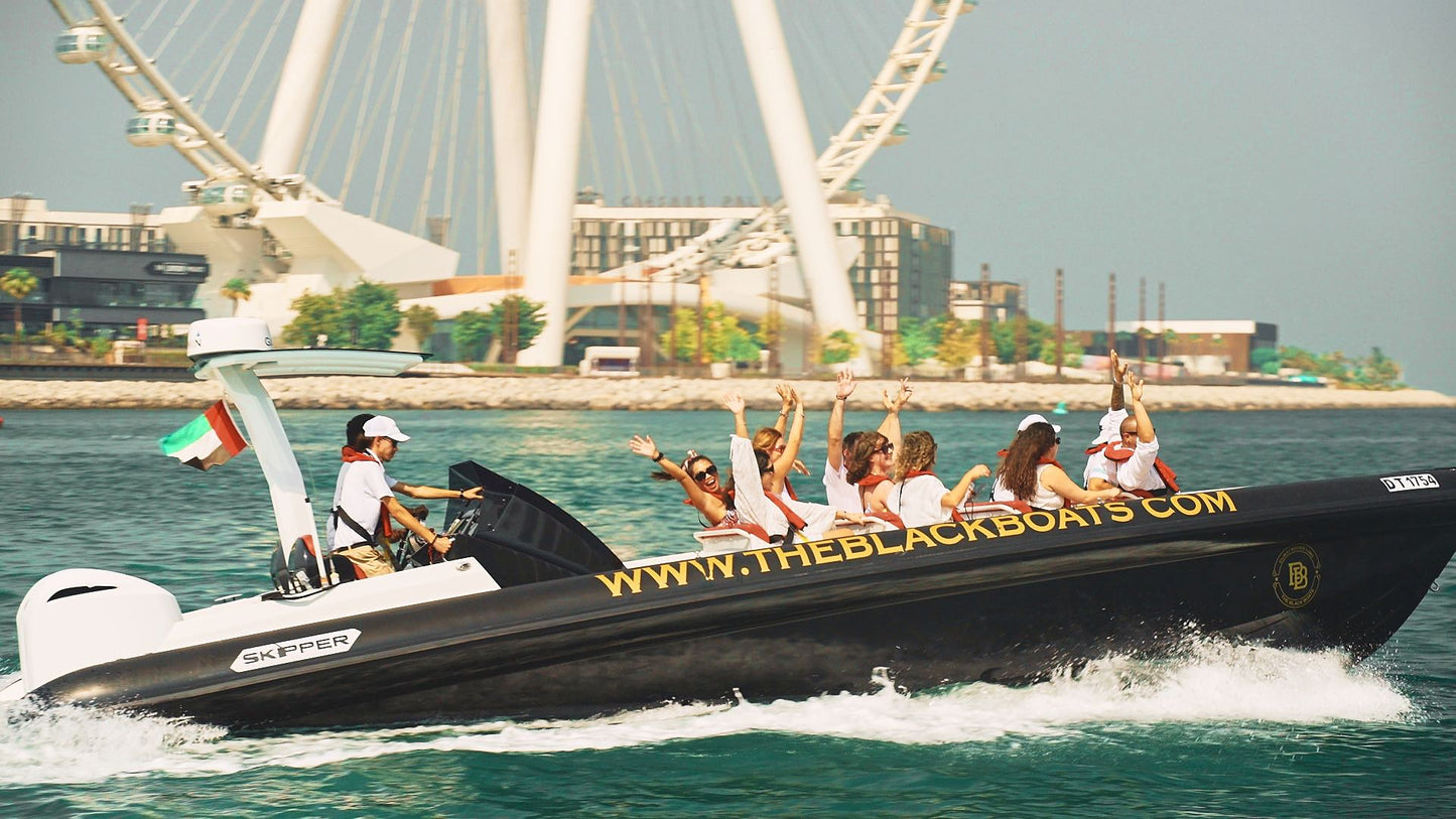 Dubai Marina: tur privat cu barca cu motor Burj Al Arab de 100 de minute