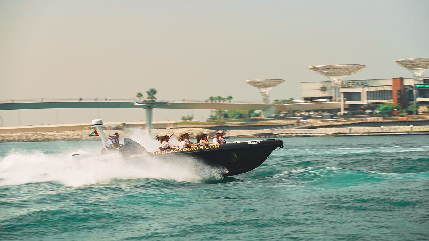 Dubai Marina: tur privat cu barca cu motor Burj Al Arab de 100 de minute