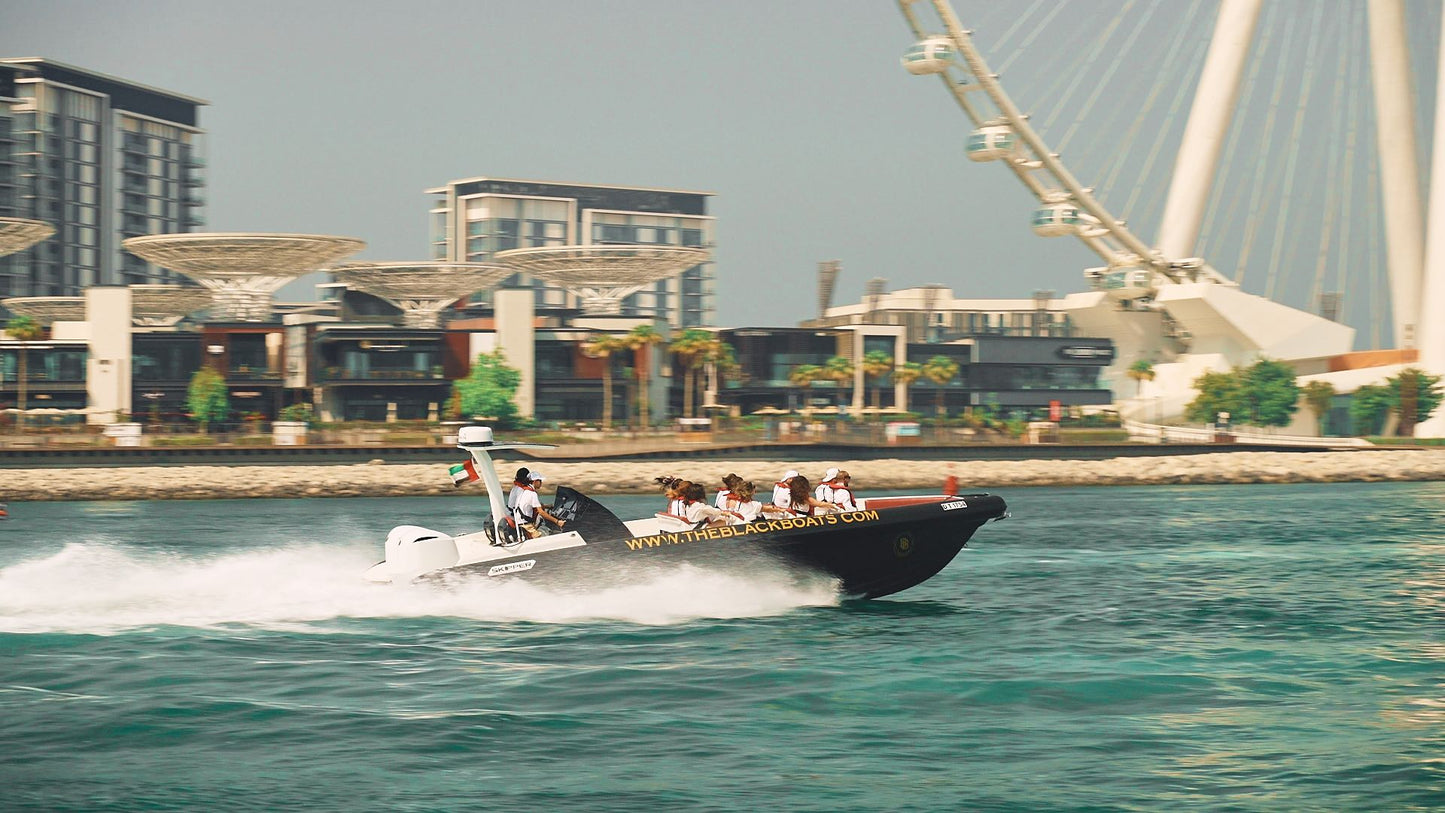 Dubai Marina: tur privat cu barca cu motor Burj Al Arab de 100 de minute