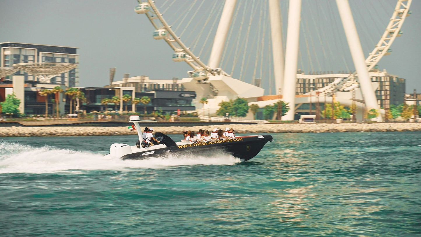 Dubai Marina: tur privat cu barca cu motor Burj Al Arab de 100 de minute