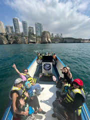 Beyrouth : Croisière en bateau From Jal El-Bahr aux Rochers de Raouché & Zaitona Bay