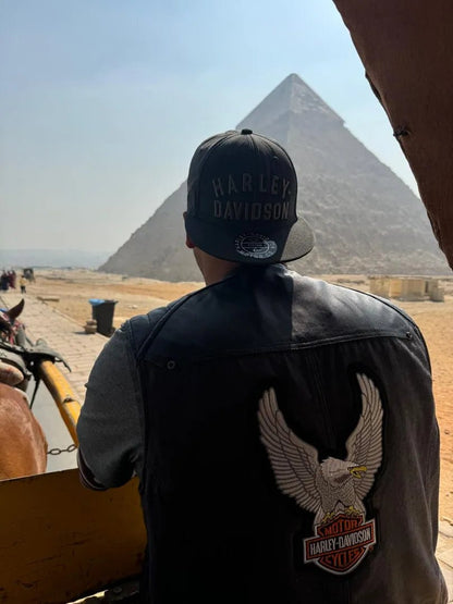 Cairo: Harley Davidson Motorcycle City Tour to Giza Pyramids and New Capital