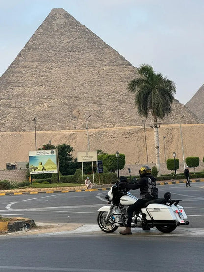 Cairo: Harley Davidson Motorcycle City Tour to Giza Pyramids and New Capital