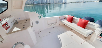 Dubai: passeio de barco privado no Gulf Craft Boat de 36 pés