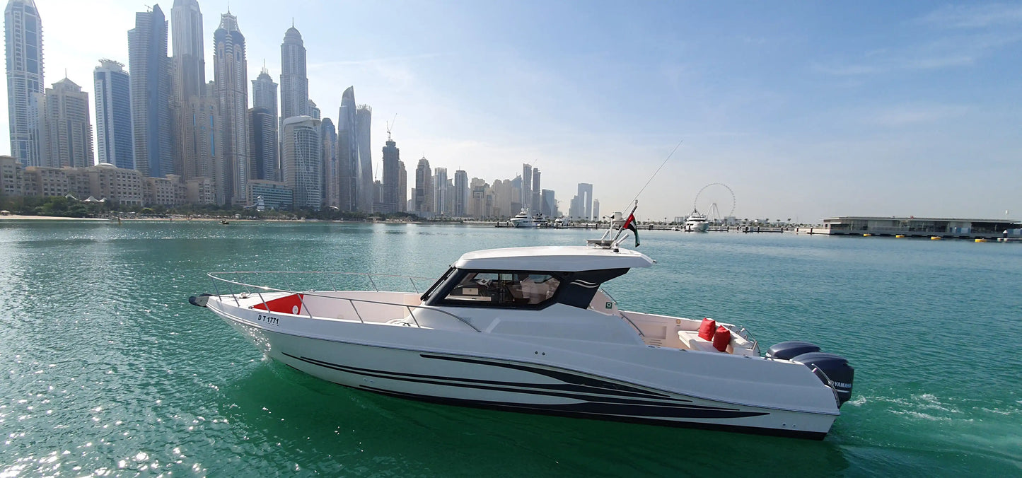 Dubai: passeio de barco privado no Gulf Craft Boat de 36 pés
