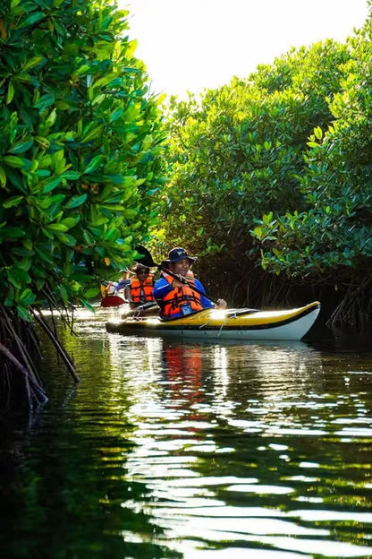 Zanzibar: Uzi Island Mangrove Kayak and Village Tour with Tropical Fruit Lunch