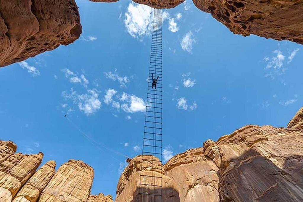 AlUla: Stairway Skywalk and Zipline Adventure