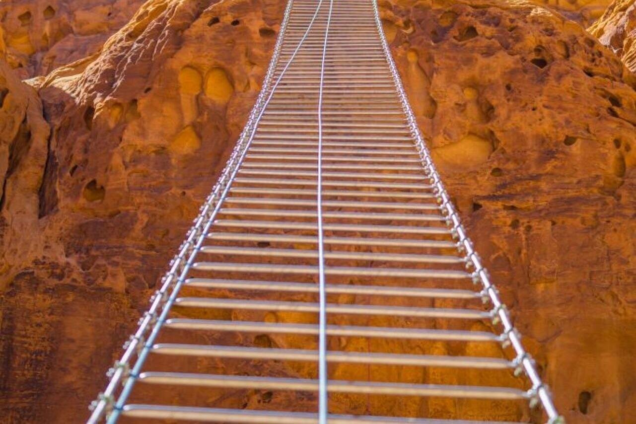 AlUla: Stairway Skywalk and Zipline Adventure
