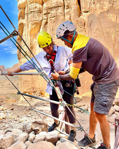 AlUla: Stairway Skywalk and Zipline Adventure