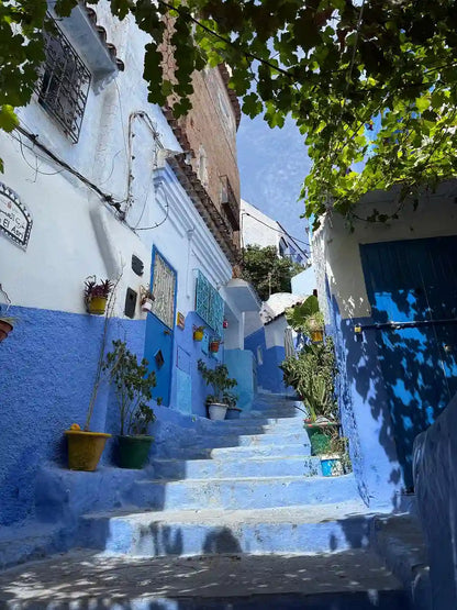 From Fès: Transfer nach Tanger mit Besuch in Chefchaouen