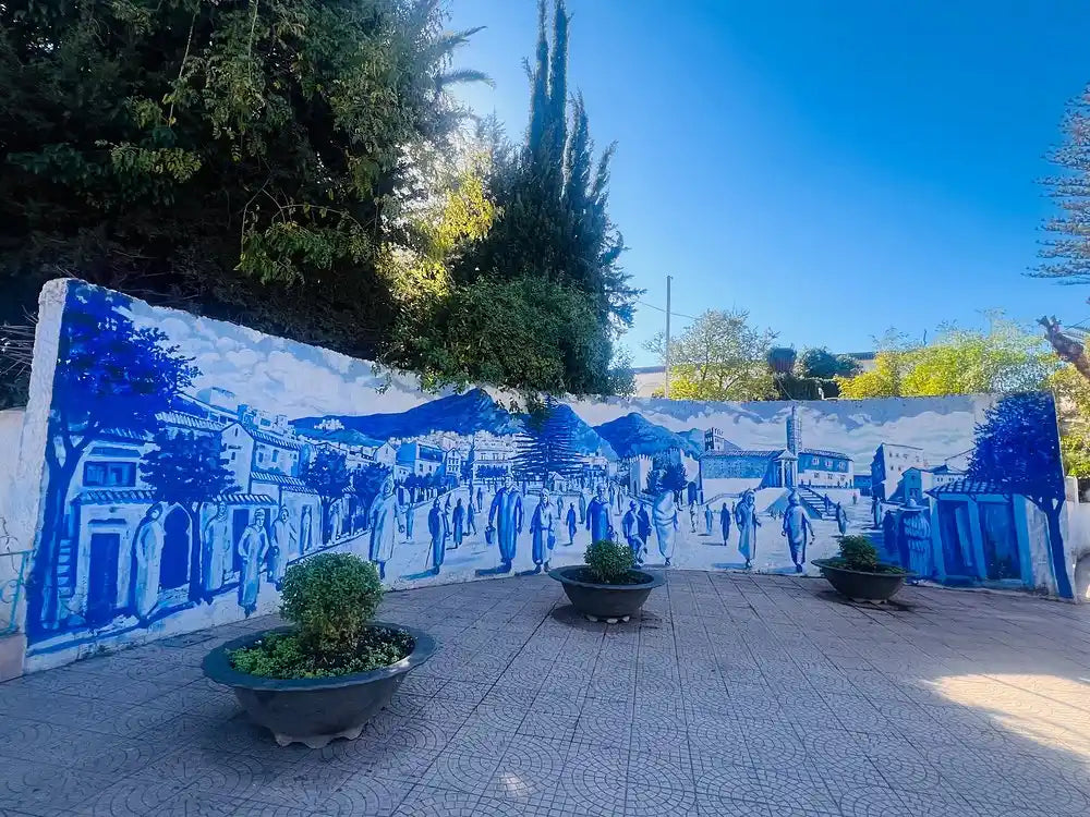 From Fès: Transfer nach Tanger mit Besuch in Chefchaouen