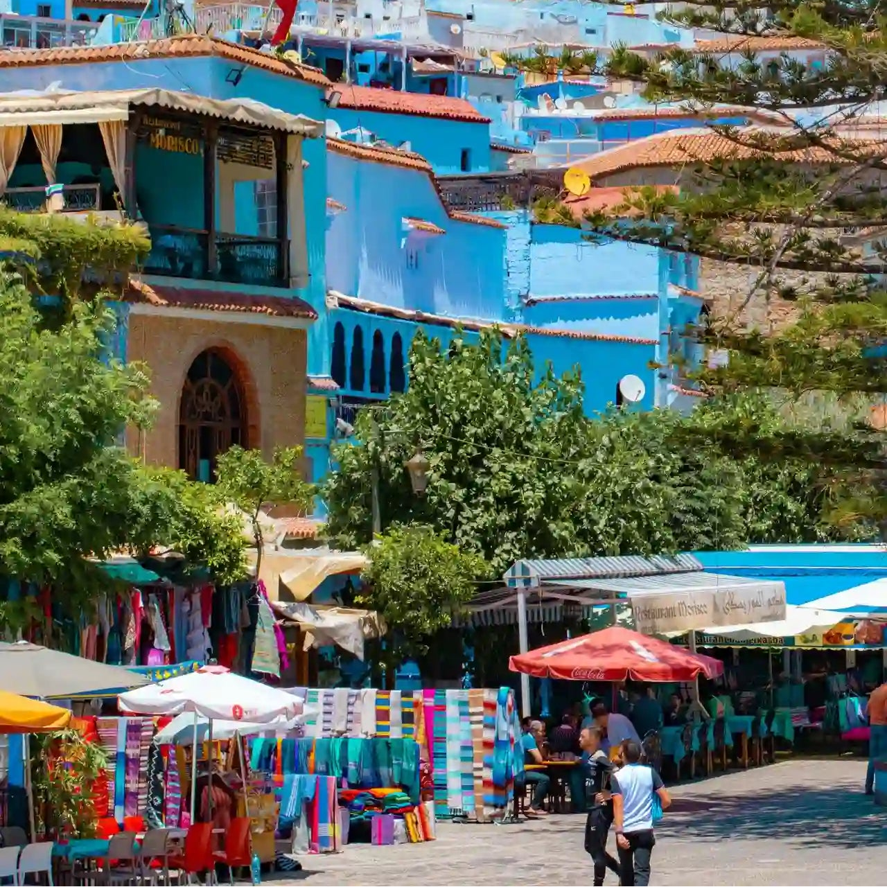 From Tanger : points forts de la ville, balade à dos de chameau sur la côte atlantique et excursion privée à Chefchaouen