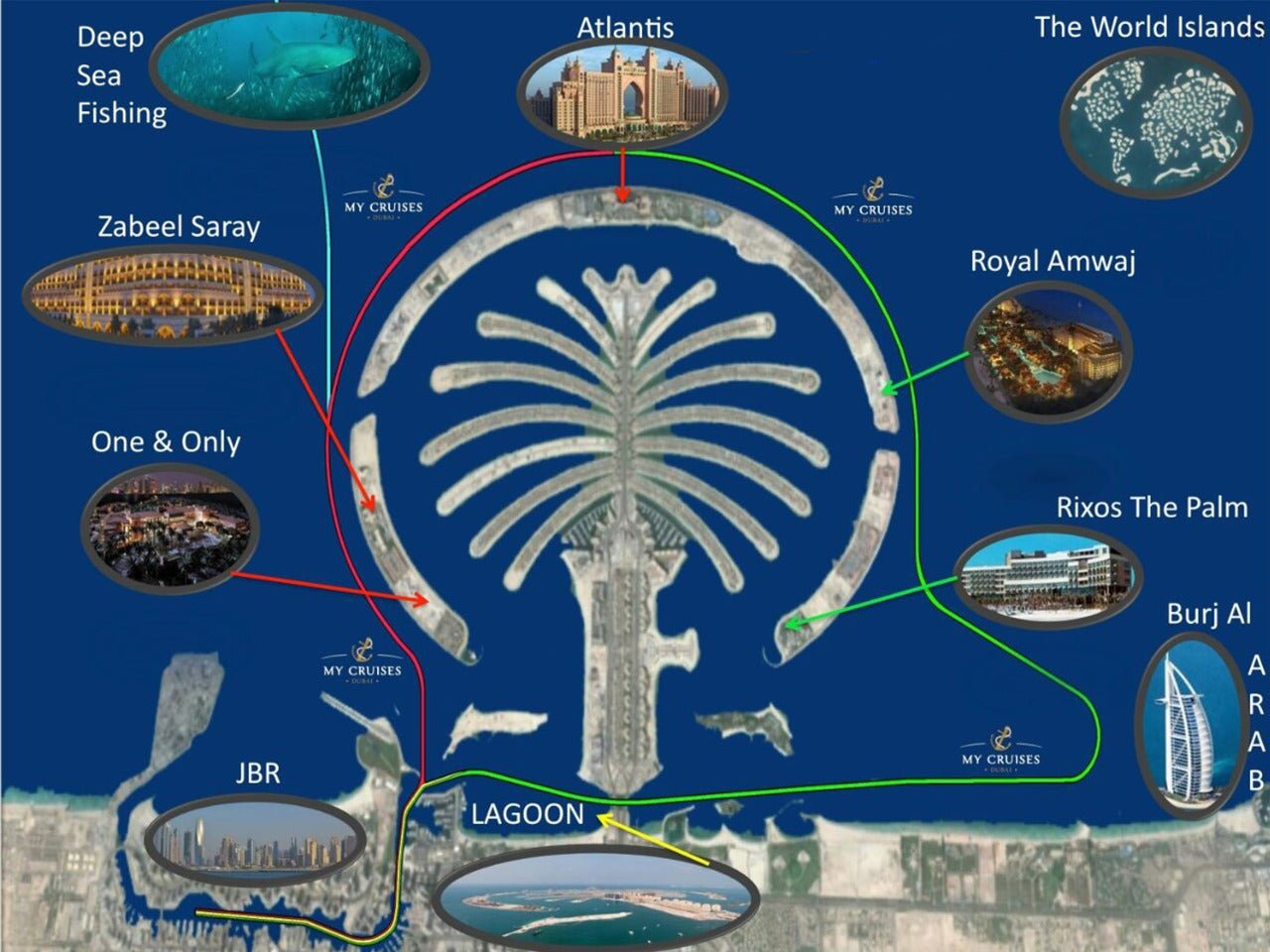Dubai: Private 34FT Speed Boat Tour