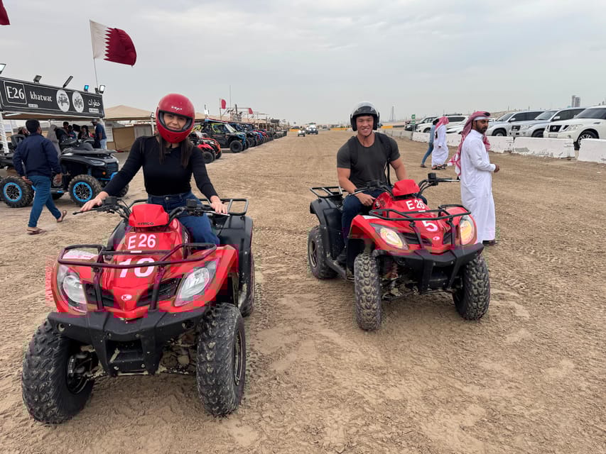 Doha: Desert Safari, Quad Bike Ride, Camel Ride, Sandboarding, and Inland Sea Visit