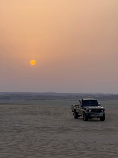 Doha: Desert Safari with ATV or Buggy Ride, Camel Ride, Sandboarding, and Inland Sea Tour