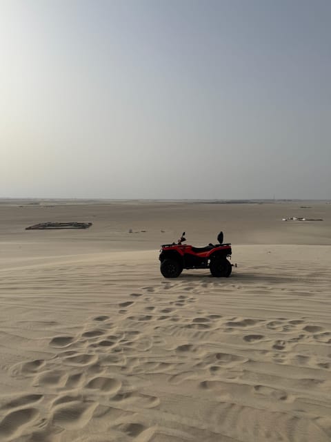 Doha: Desert Safari with ATV or Buggy Ride, Camel Ride, Sandboarding, and Inland Sea Tour