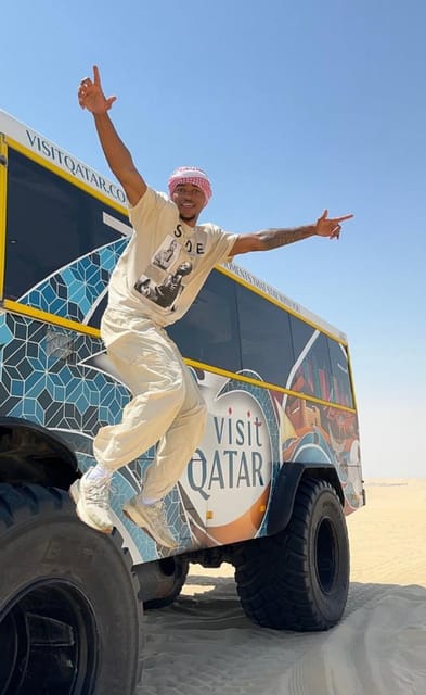 Doha: Desert Safari with ATV or Buggy Ride, Camel Ride, Sandboarding, and Inland Sea Tour