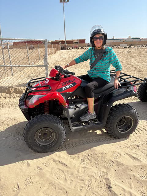 Doha: Desert Safari with ATV or Buggy Ride, Camel Ride, Sandboarding, and Inland Sea Tour