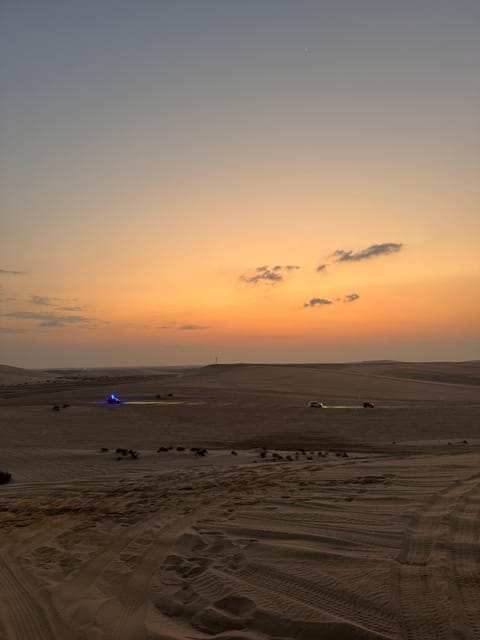 Doha: Desert Safari with ATV or Buggy Ride, Camel Ride, Sandboarding, and Inland Sea Tour