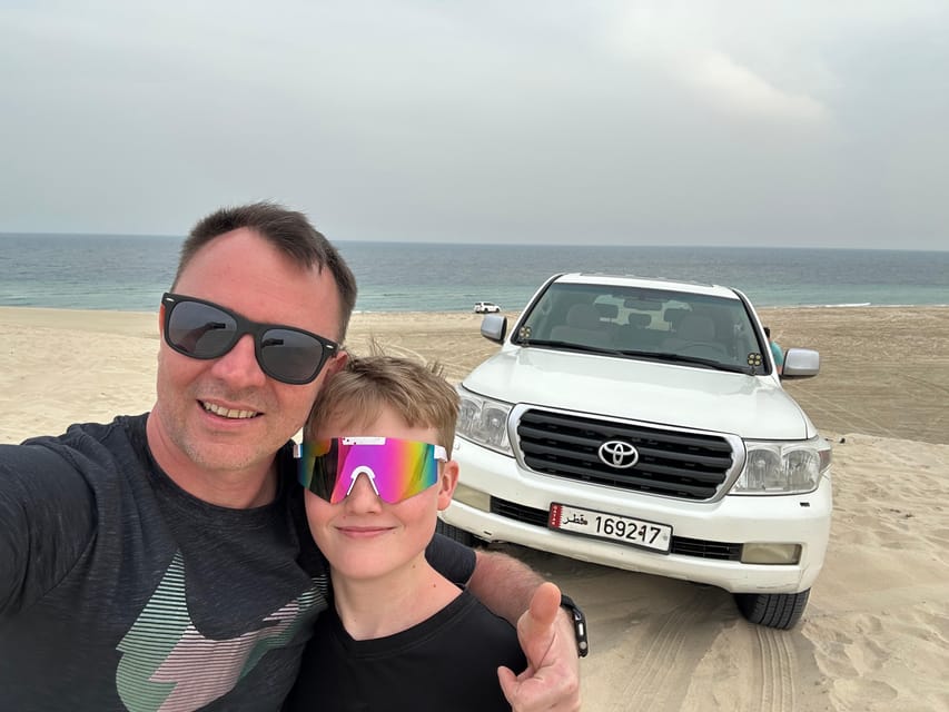 Doha: Desert Safari with ATV or Buggy Ride, Camel Ride, Sandboarding, and Inland Sea Tour