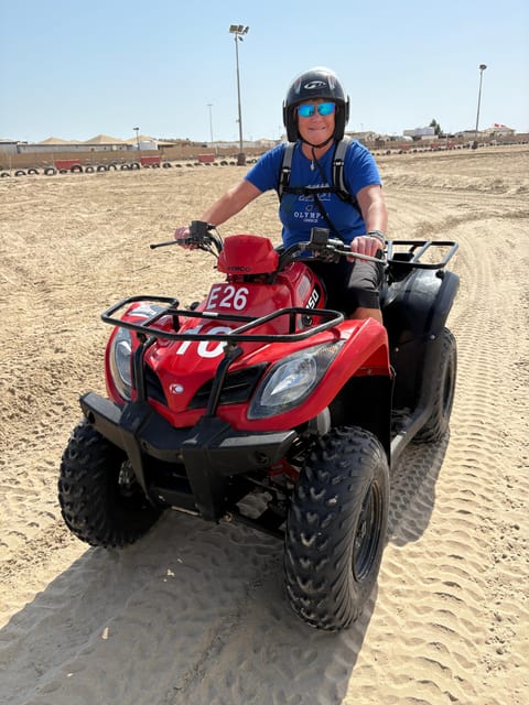Doha: Desert Safari with ATV or Buggy Ride, Camel Ride, Sandboarding, and Inland Sea Tour