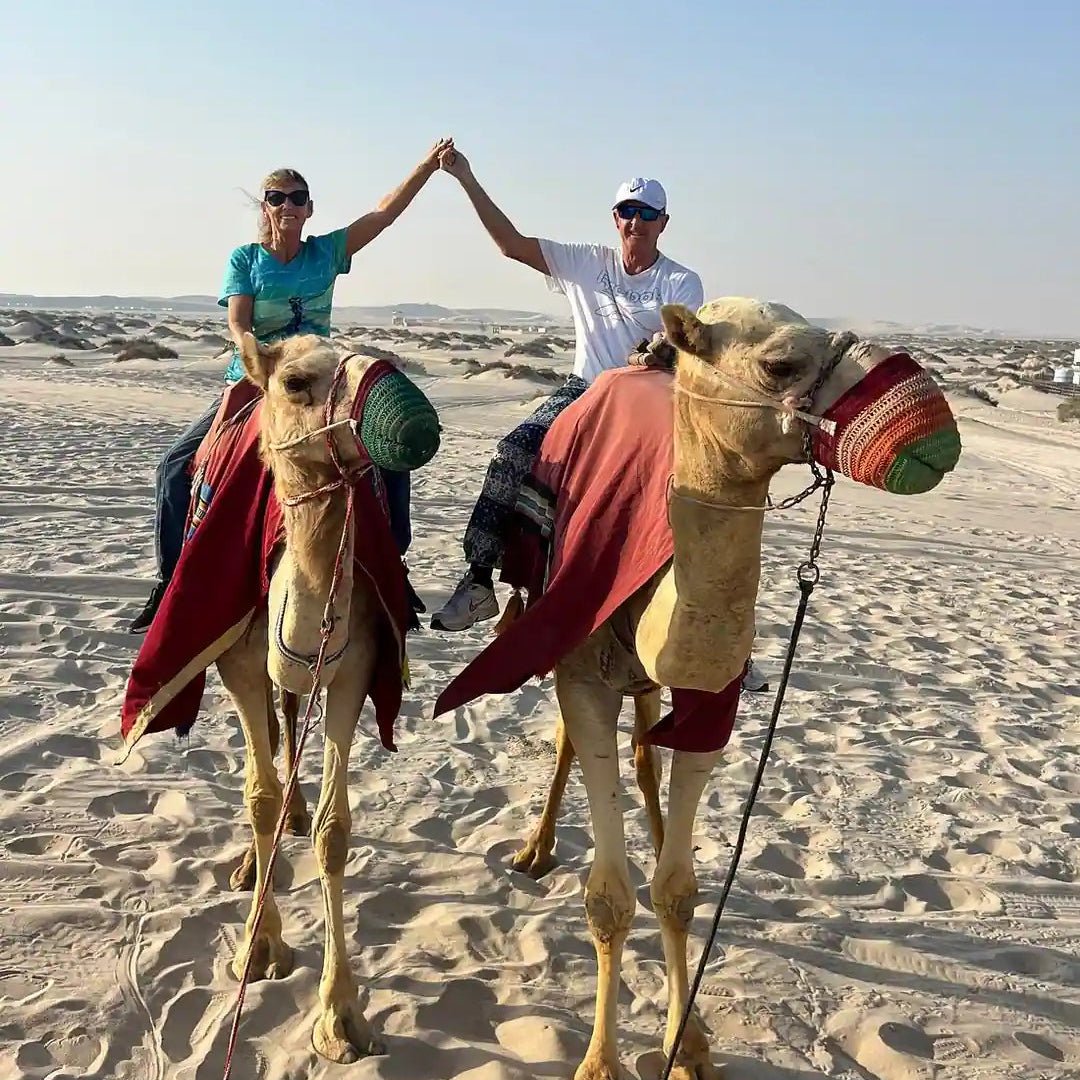 Doha: Desert Safari with Dune Bashing, Camel Ride and Sandboarding