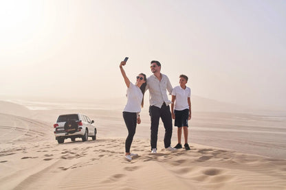 Doha: Desert Safari with Dune Bashing, Sandboarding, and Inland Sea Visit
