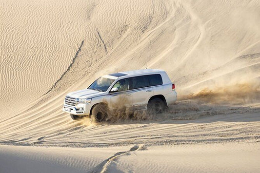 Doha: Desert Safari with Dune Bashing, Sandboarding, and Inland Sea Visit