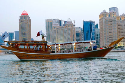 Doha: Evening Dhow Cruise with City Skyline Views