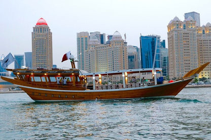 Doha: Evening Dhow Cruise with City Skyline Views
