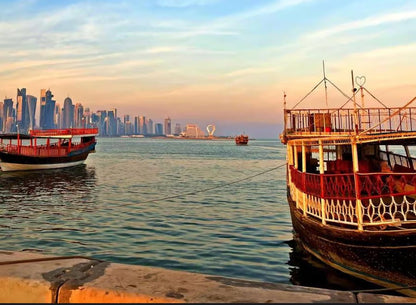 Doha: Evening Dhow Cruise with City Skyline Views