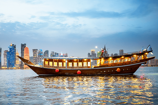 Doha: Evening Dhow Cruise with City Skyline Views