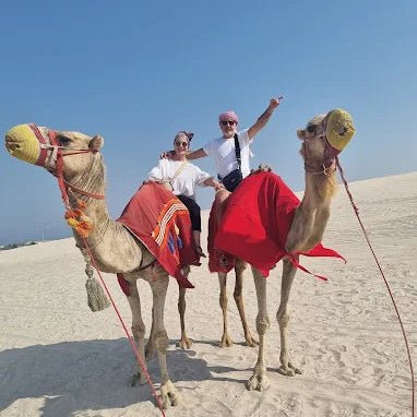 Doha: Inland Sea Desert Safari with Sandboarding and Camel Ride