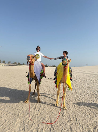 Doha: Private Desert Safari with Camel Ride, Sandboarding, and Inland Sea Visit