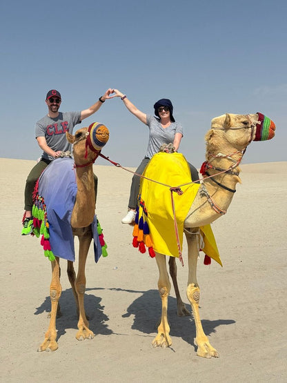 Doha: Private Desert Safari with Camel Ride, Sandboarding, and Inland Sea Visit