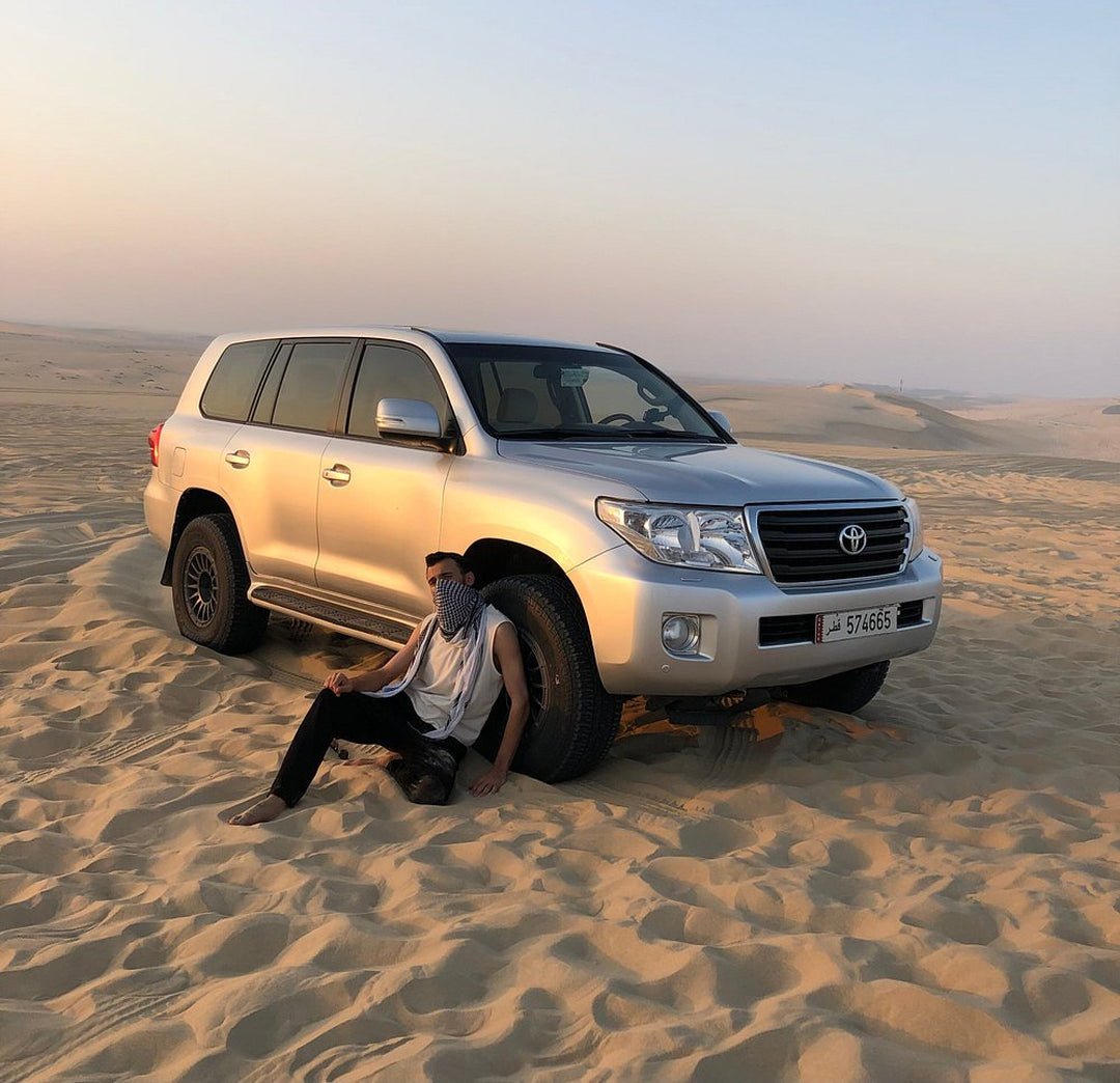 Doha: Private Desert Safari with Camel Ride, Sandboarding, and Inland Sea Visit