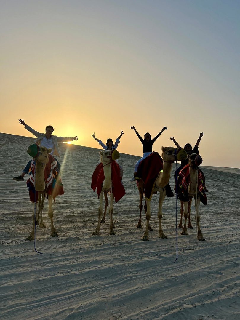 Doha: Private Desert Safari with Camel Ride, Sandboarding, and Inland Sea Visit