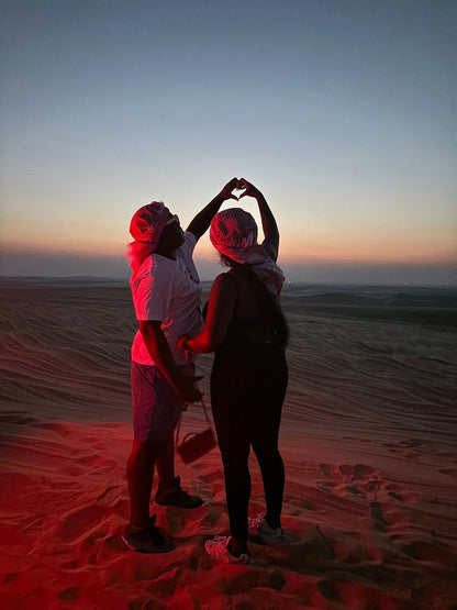 Doha: Private Desert Safari with Camel Ride, Sandboarding, and Inland Sea Visit