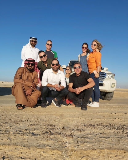 Doha: Private Guided West Coast, Zekreet Fort, Richard Serra Sculpture & Mushroom Hills Tour
