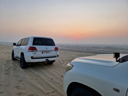 Doha: Private Half - Day Desert Safari with Camel Ride, Dune Bashing, and Inland Sea