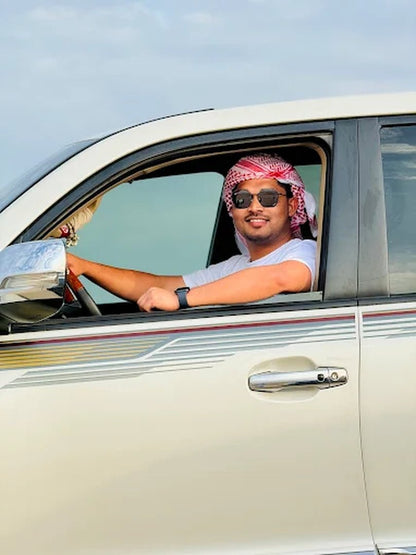 Doha: Private Half - Day Desert Safari with Camel Ride, Dune Bashing, and Inland Sea