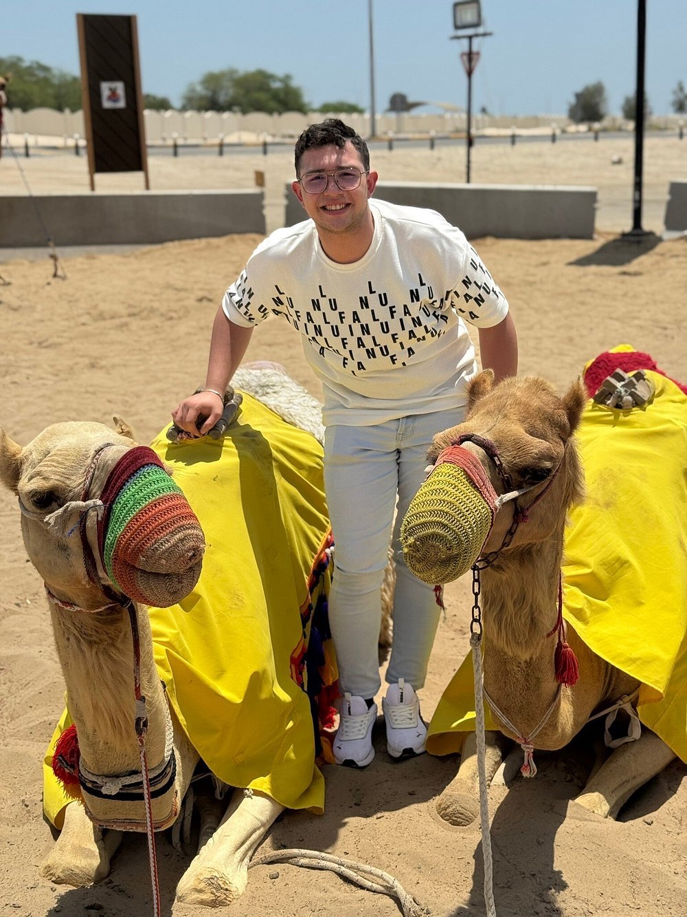 Doha: Sunrise or Sunset Desert Safari Dune Bashing, Camel Ride, and Inland Sea Views