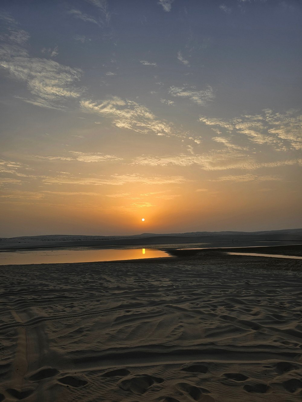 Doha: Sunrise or Sunset Desert Safari Dune Bashing, Camel Ride, and Inland Sea Views