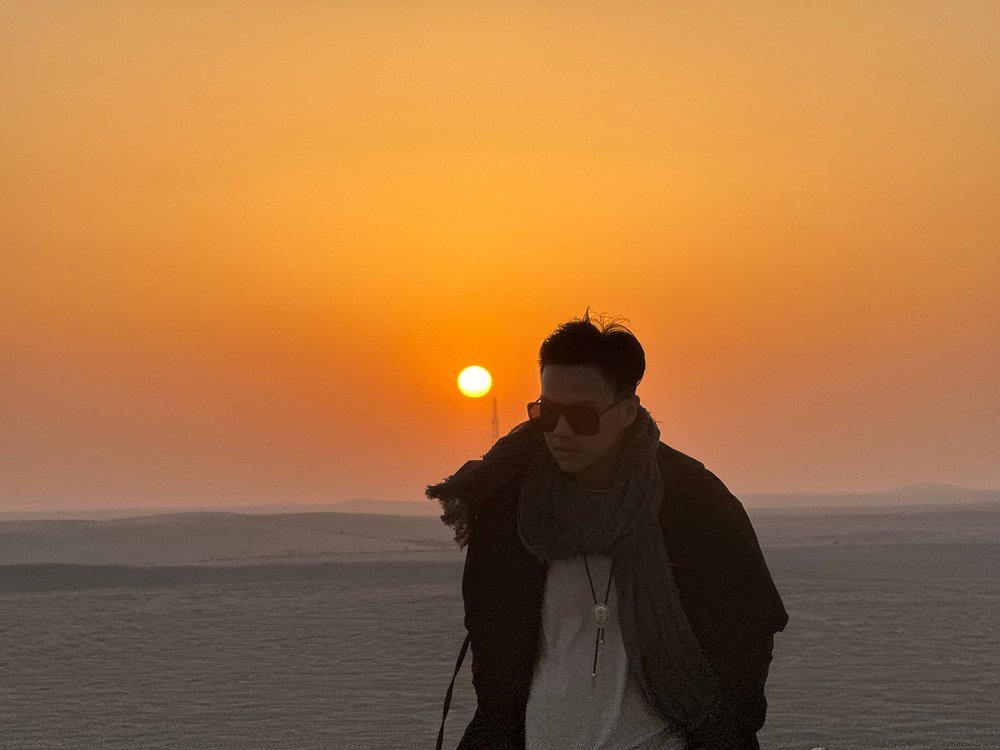 Doha: Sunrise or Sunset Desert Safari Dune Bashing, Camel Ride, and Inland Sea Views
