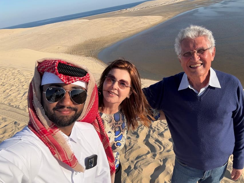 Doha: Sunrise or Sunset Desert Safari with Dune Bashing, Sandboarding and Inland Sea Trip