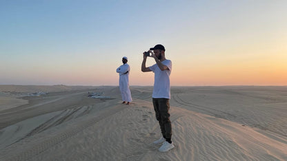 Doha: Sunrise or Sunset Desert Safari with Dune Bashing, Sandboarding and Inland Sea Trip
